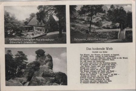 Ibbenbüren-Dörenthe - u.a. Felspartie Dörenther Klippen - 1952 Ibbenbüren-Dörenthe - u.a. Felspartie Dörenther Klippen - 1952