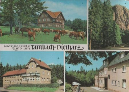 Tambach-Dietharz - u.a. Berghotel Ebertswiese - ca. 1975 Tambach-Dietharz - u.a. Berghotel Ebertswiese - ca. 1975