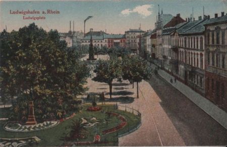 Ludwigshafen - Ludwigsplatz - ca. 1925 Ludwigshafen - Ludwigsplatz - ca. 1925