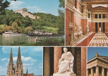 Regensburg mit Walhalla - ca. 1975 Regensburg mit Walhalla - ca. 1975