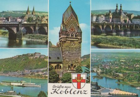 Koblenz - mit 5 Bildern - ca. 1980 Koblenz - mit 5 Bildern - ca. 1980