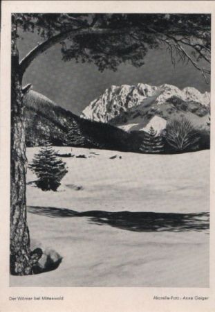 Mittenwald - Der Wörner - ca. 1950 Mittenwald - Der Wörner - ca. 1950