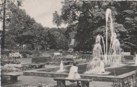 Bad Driburg - Partie im Kurpark - ca. 1955 Bad Driburg - Partie im Kurpark - ca. 1955