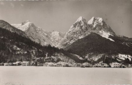 Grainau-Hammersbach - gegen Zugspitzgruppe - 1970 Grainau-Hammersbach - gegen Zugspitzgruppe - 1970
