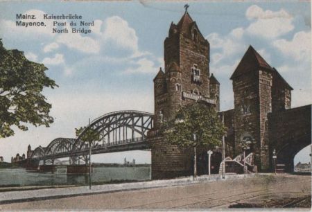 Mainz - Kaiserbrücke - ca. 1925 Mainz - Kaiserbrücke - ca. 1925