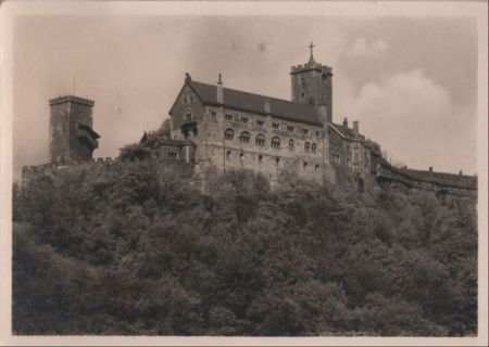 Eisenach - Wartburg von SO - 1951 Eisenach - Wartburg von SO - 1951