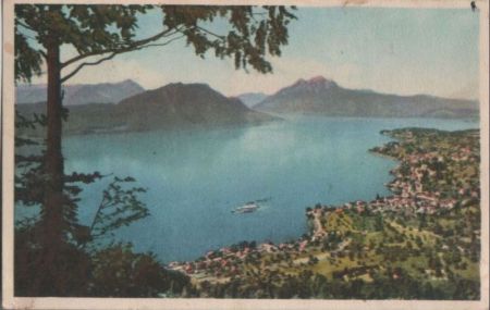 Schweiz - Weggis - mit Pilatus - 1952 Schweiz - Weggis - mit Pilatus - 1952