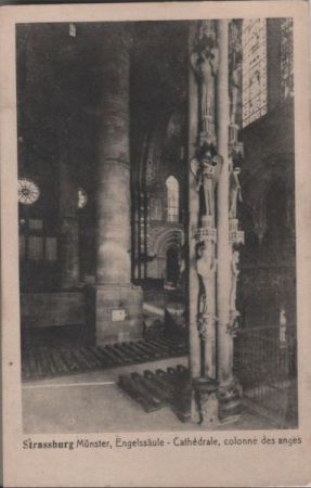 Straßburg - Münster, Engelssäule - ca. 1940 Straßburg - Münster, Engelssäule - ca. 1940