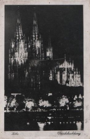 Köln - Dombeleuchtung - ca. 1960 Köln - Dombeleuchtung - ca. 1960