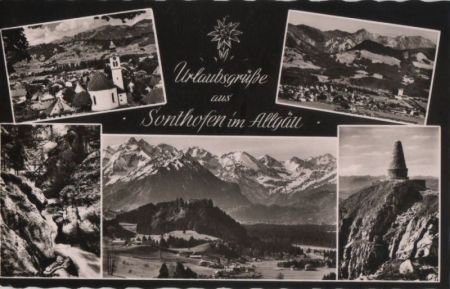 Sonthofen - mit 5 Bildern - 1959 Sonthofen - mit 5 Bildern - 1959
