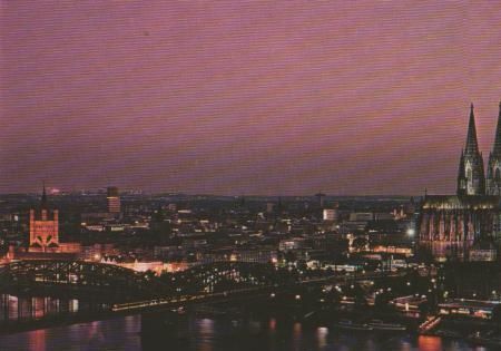 Köln - Abendblick auf Dom - ca. 1985 Köln - Abendblick auf Dom - ca. 1985