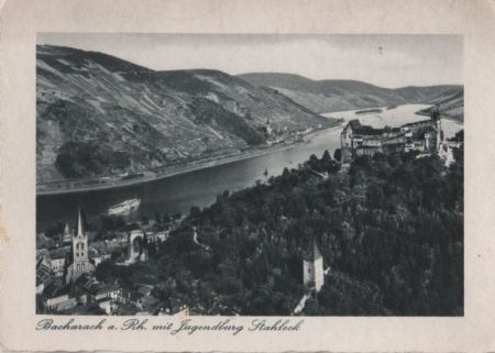 Bacharach - Jugendburg Stahleck - ca. 1950 Bacharach - Jugendburg Stahleck - ca. 1950