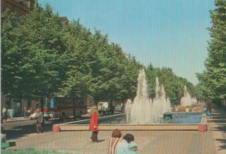 Polen - Stettin Szczecin - Aleja fontann - ca. 1975 Polen - Stettin Szczecin - Aleja fontann - ca. 1975