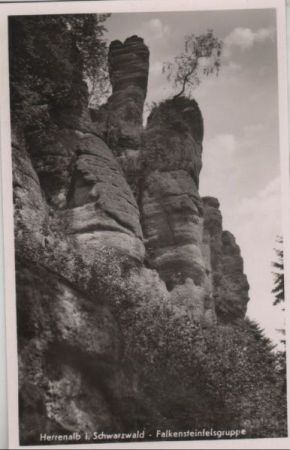 Bad Herrenalb - Falkensteinfelsgruppe - ca. 1955 Bad Herrenalb - Falkensteinfelsgruppe - ca. 1955