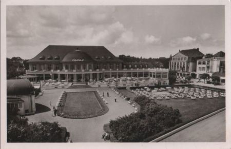 Lübeck-Travemünde - Casino und Garten - ca. 1955 Lübeck-Travemünde - Casino und Garten - ca. 1955