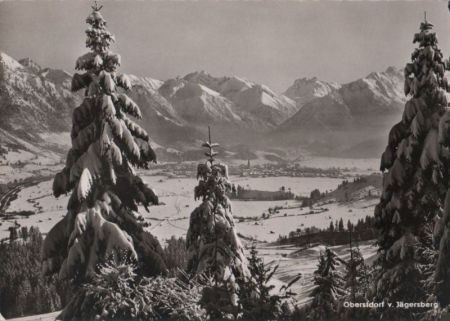 Oberstdorf - vom Jägersberg - 1956 Oberstdorf - vom Jägersberg - 1956