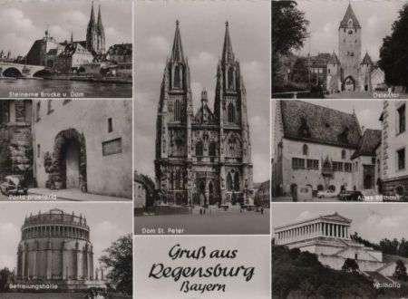 Regensburg - u.a. Porta praetoria - 1963 Regensburg - u.a. Porta praetoria - 1963