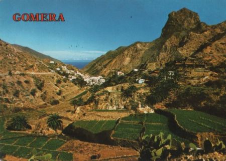Spanien - Vallehermoso - Vista parcial - 1988 Spanien - Vallehermoso - Vista parcial - 1988