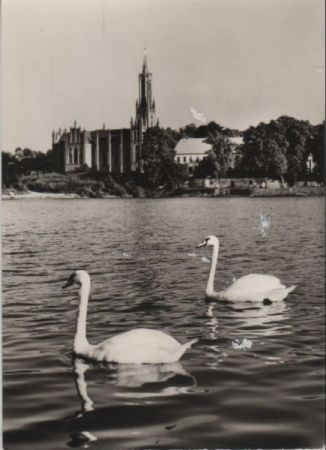 Malchow - Blick zur Klosterkirche - 1971 Malchow - Blick zur Klosterkirche - 1971