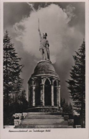 Hermannsdenkmal bei Hiddesen - 1951 Hermannsdenkmal bei Hiddesen - 1951