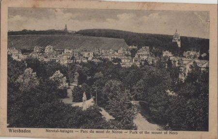 Wiesbaden - Nerotal-Anlagen - ca. 1950 Wiesbaden - Nerotal-Anlagen - ca. 1950