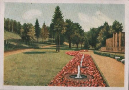 Bad Elster - Motiv an der Wandelhalle - 1950 Bad Elster - Motiv an der Wandelhalle - 1950