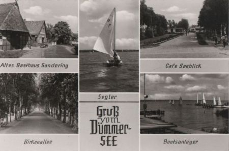 Dümmersee - u.a. Altes Basthaus Sandering - ca. 1960 Dümmersee - u.a. Altes Basthaus Sandering - ca. 1960