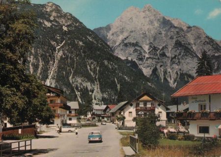 Österreich - Leutasch - Straßenmotiv - 1970 Österreich - Leutasch - Straßenmotiv - 1970