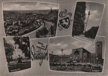 Stuttgart - u.a. Bahnhof - 1962 Stuttgart - u.a. Bahnhof - 1962