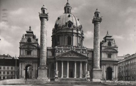 Österreich - Wien - Karlskirche - 1962 Österreich - Wien - Karlskirche - 1962