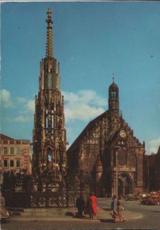 Nürnberg - Schöner Brunnen - 1969 Nürnberg - Schöner Brunnen - 1969