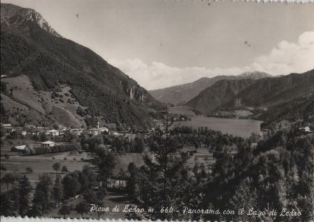Italien - Pieve di Ledro - Panorama con il Lago di Ledro - 1958 Italien - Pieve di Ledro - Panorama con il Lago di Ledro - 1958