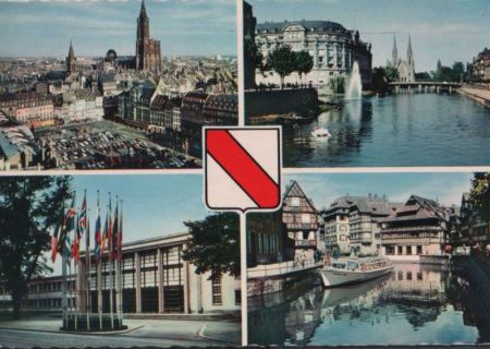 Frankreich - Strasbourg - mit 4 Bildern - 1952 Frankreich - Strasbourg - mit 4 Bildern - 1952