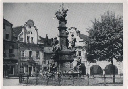 Bad Landeck - Dreifaltigkeitssäule - ca. 1960 Bad Landeck - Dreifaltigkeitssäule - ca. 1960