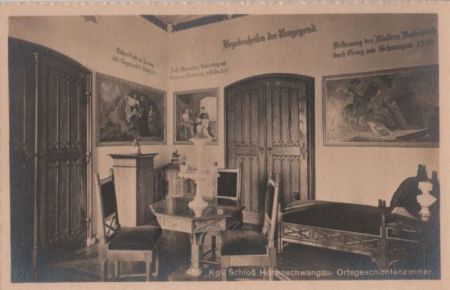 Schwangau, Hohenschwangau - Ortsgeschichtenzimmer - ca. 1935 Schwangau, Hohenschwangau - Ortsgeschichtenzimmer - ca. 1935