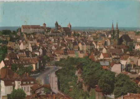 Nürnberg - Blick auf die Burg - ca. 1970 Nürnberg - Blick auf die Burg - ca. 1970