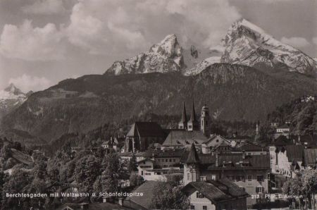Berchtesgaden - mit Watzmann - ca. 1955 Berchtesgaden - mit Watzmann - ca. 1955