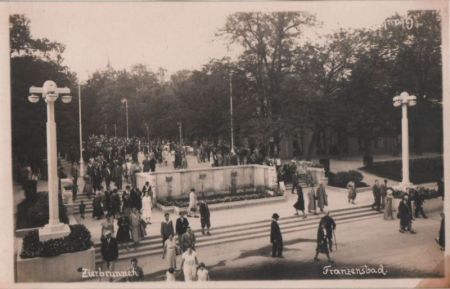 Franzensbad - Zierbrunnen - ca. 1940 Franzensbad - Zierbrunnen - ca. 1940