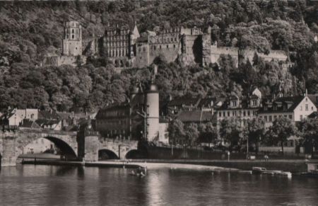 Heidelberg - Schloß und Brücke - 1955 Heidelberg - Schloß und Brücke - 1955
