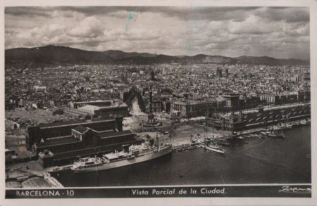 Spanien - Barcelona - Vista Parcial de la Ciudad - 1952 Spanien - Barcelona - Vista Parcial de la Ciudad - 1952