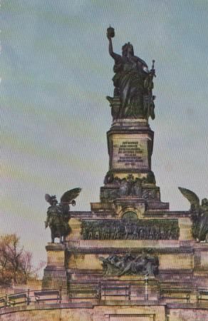Niederwalddenkmal b. Rüdesheim - ca. 1955 Niederwalddenkmal b. Rüdesheim - ca. 1955