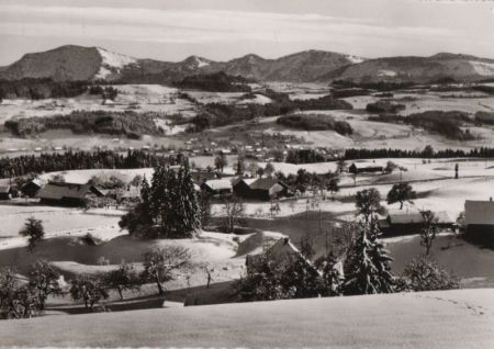Lindenberg - von der Deutschen Alpenstraße - ca. 1965 Lindenberg - von der Deutschen Alpenstraße - ca. 1965