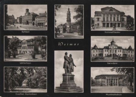 Weimar - u.a. Rathaus - 1963 Weimar - u.a. Rathaus - 1963
