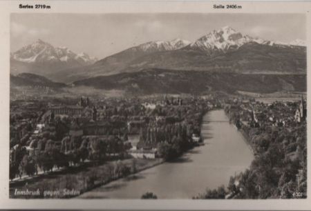 Österreich - Innsbruck - gegen Süden - ca. 1955 Österreich - Innsbruck - gegen Süden - ca. 1955