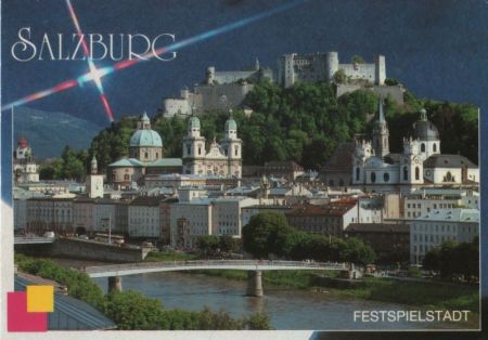 Österreich - Salzburg - Blick auf die Altstadt - 1992 Österreich - Salzburg - Blick auf die Altstadt - 1992