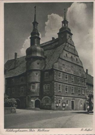 Hildburghausen - Rathaus - ca. 1950 Hildburghausen - Rathaus - ca. 1950