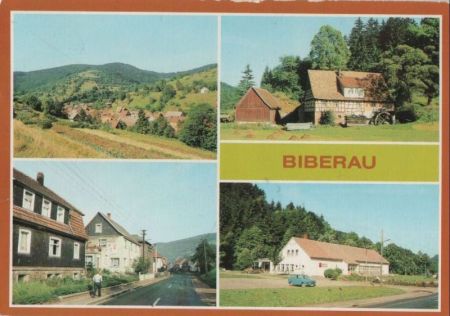 Schleusegrund-Biberau - u.a. Tellerhammer, Rote Mühle - ca. 1985 Schleusegrund-Biberau - u.a. Tellerhammer, Rote Mühle - ca. 1985