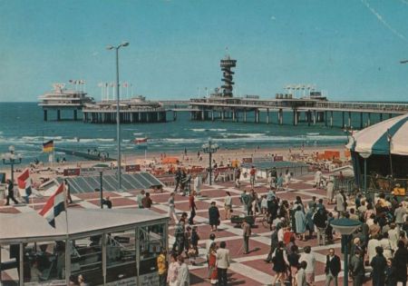 Niederlande - Den Haag, Scheveningen - Promenade met Pier - 1974 Niederlande - Den Haag, Scheveningen - Promenade met Pier - 1974