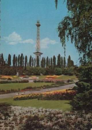 Berlin-Westend, Funkturm - mit Sommergarten - ca. 1975 Berlin-Westend, Funkturm - mit Sommergarten - ca. 1975
