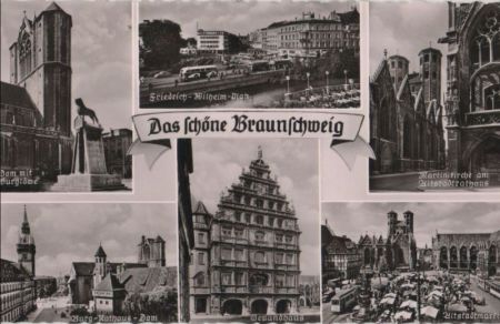 Braunschweig - u.a. Friedrich-Wilhelm-Platz - 1961 Braunschweig - u.a. Friedrich-Wilhelm-Platz - 1961